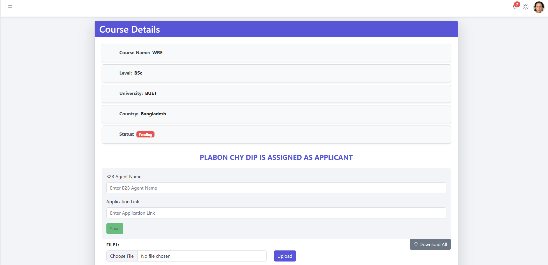 Visa Processing Feature